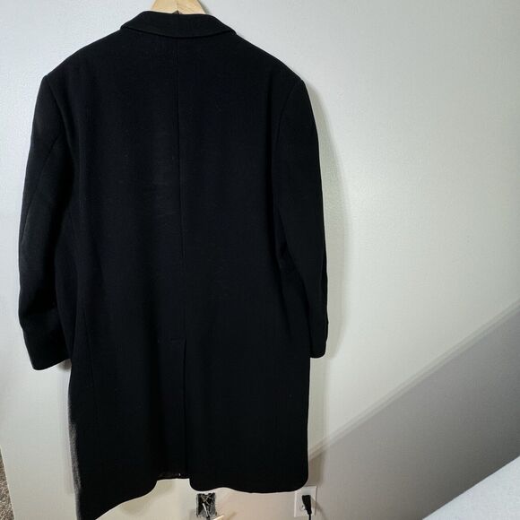 Ralph Lauren Black Cashmere Wool Blend Parka Coat Size Men's 44 S - Picture 4 of 10